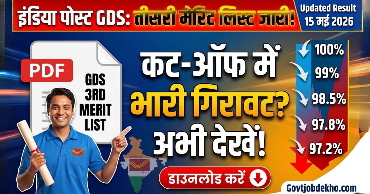 India Post GDS 3rd Merit List 2026 Released